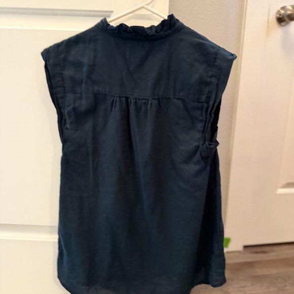 Carve Designs Black Cotton Tank with Flutter Sleeves and Ties, Size M - Picture 3 of 3